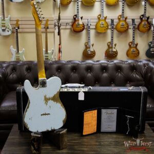 Fender Custom Shop 1963 Telecaster Heavy Relic AAA Rosewood Fingerboard Sonic Blue - Image 13