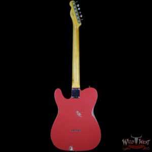 Fender Custom Shop 1963 Telecaster Relic Rosewood Fretboard Fiesta Red - Image 6