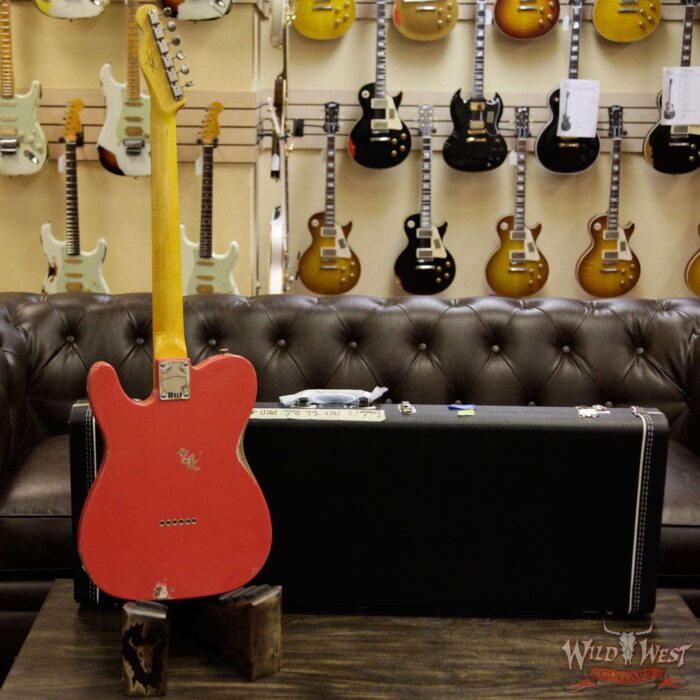 Fender Custom Shop 1963 Telecaster Relic Rosewood Fretboard Fiesta Red - Image 14