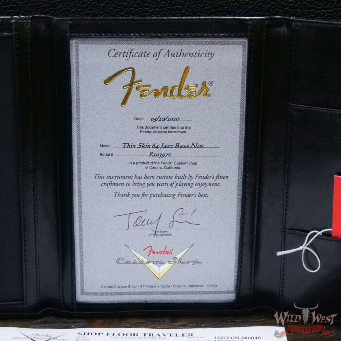 Fender Custom Shop Thin Skin 1964 Jazz Bass J-Bass Hand-Wound Pickups NOS 3 Tone Sunburst - Image 12