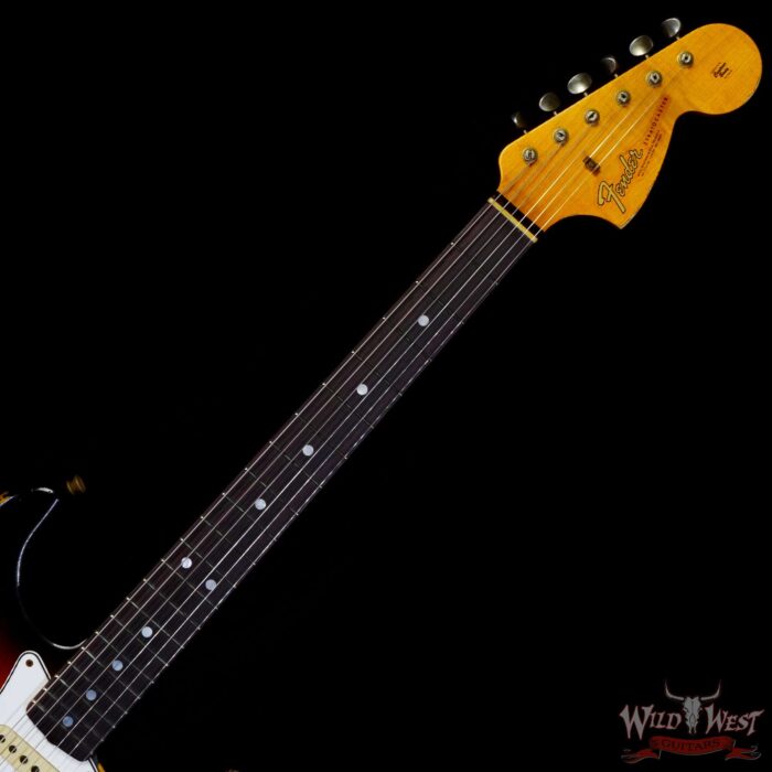 Fender Custom Shop 1967 Stratocaster AAA Rosewood Fingerboard Hand-Wound Pickups Heavy Relic 3 Tone Sunburst - Image 4