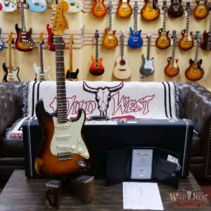 Fender Custom Shop Ash 1968 Stratocaster Quartersawn Maple Neck AAA Rosewood Slab Board Hand-Wound Pickups Relic 3 Tone Sunburst - Image 6