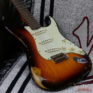 Fender Custom Shop Ash 1968 Stratocaster Quartersawn Maple Neck AAA Rosewood Slab Board Hand-Wound Pickups Relic 3 Tone Sunburst - Image 8
