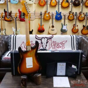 Fender Custom Shop Ash 1968 Stratocaster Quartersawn Maple Neck AAA Rosewood Slab Board Hand-Wound Pickups Relic 3 Tone Sunburst - Image 9
