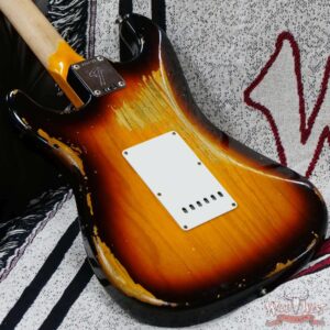 Fender Custom Shop Ash 1968 Stratocaster Quartersawn Maple Neck AAA Rosewood Slab Board Hand-Wound Pickups Relic 3 Tone Sunburst - Image 11