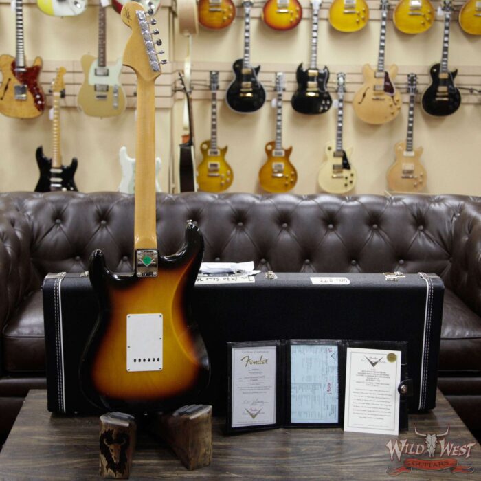 2020 NAMM Fender Custom Shop 1970 Stratocaster Jouneyman Relic Closet Classic Hardware Rosewood Board Faded 3 Tone Sunburst - Image 13