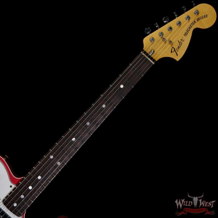 Fender Custom Shop 1972 Telecaster Deluxe Relic HH Quatersawn Maple Neck AAA Rosewood Board Fiesta Red - Image 4