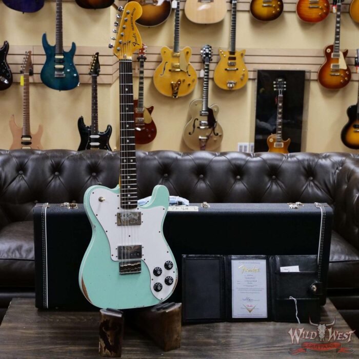 Fender Custom Shop 1972 Telecaster Deluxe Relic HH Quatersawn Maple Neck AAA Rosewood Board Surf Green - Image 6