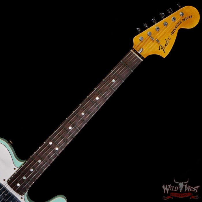 Fender Custom Shop 1972 Telecaster Deluxe Relic HH Quatersawn Maple Neck AAA Rosewood Board Surf Green - Image 4