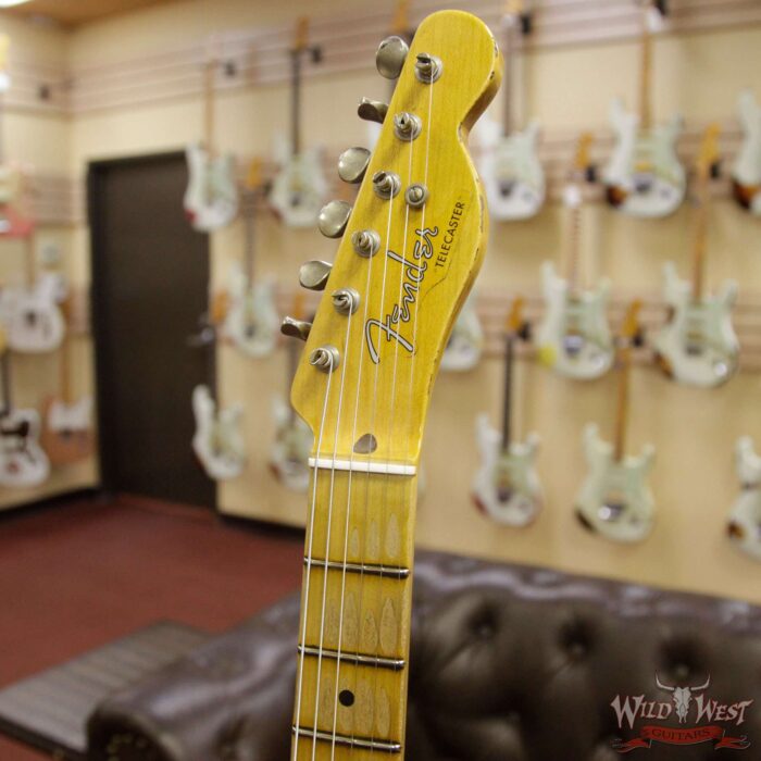 2018 NAMM Ltd Fender Custom Shop Blackguard Thinline Telecaster Relic Aged Natural - Image 7