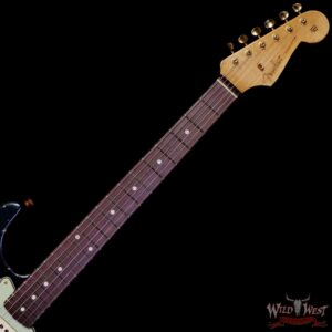 Fender Custom Shop Wild West Guitars 25th Anniversary 1960 Stratocaster Hardtail Madagascar Rosewood Fretboard Heavy Relic Black 7.15 LBS - Image 4