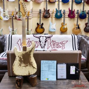 Fender Custom Shop Wild West Guitars 25th Anniversary 1960 Stratocaster Hardtail Madagascar Rosewood Fretboard Heavy Relic Vinatge White 6.90 LBS - Image 11