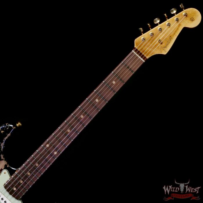 Fender Custom Shop Wild West Guitars 25th Anniversary 1960 Stratocaster Hardtail Madagascar Rosewood Fingerboard Heavy Relic 3 Tone Sunburst 6.90 LBS - Image 4