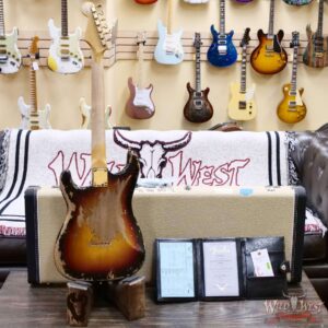 Fender Custom Shop Wild West Guitars 25th Anniversary 1960 Stratocaster Hardtail Madagascar Rosewood Fingerboard Heavy Relic 3 Tone Sunburst 6.90 LBS - Image 10