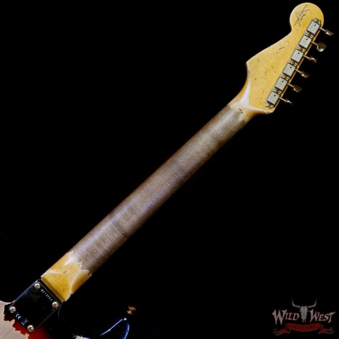 Fender Custom Shop Wild West Guitars 25th Anniversary 1960 Stratocaster Madagascar Rosewood Fretboard Heavy Relic 3 Tone Sunburst 7.70 LBS - Image 5