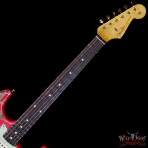 Fender Custom Shop Wild West Guitars 25th Anniversary 1960 Stratocaster Madagascar Rosewood Fretboard Heavy Relic Fiesta Red 7.80 LBS - Image 4
