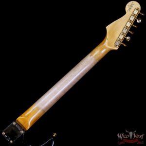 Fender Custom Shop Wild West Guitars 25th Anniversary 1960 Stratocaster Hardtail Madagascar Rosewood Fretboard Heavy Relic Black 7.15 LBS - Image 5