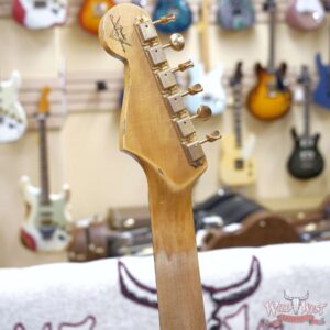 Fender Custom Shop Wild West Guitars 25th Anniversary 1960 Stratocaster Hardtail Madagascar Rosewood Fretboard Heavy Relic Black 7.15 LBS - Image 11