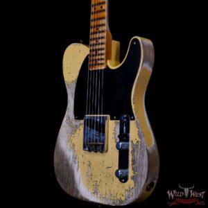 Fender Custom Shop Limited 50’s Pine Esquire Hand-Wound Pickup Super Heavy Relic Aged Nocaster Blonde 7.05 LBS - Image 2