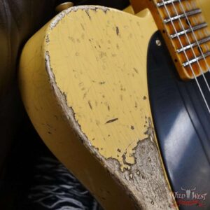 Fender Custom Shop Limited 50’s Pine Esquire Hand-Wound Pickup Super Heavy Relic Aged Nocaster Blonde 7.05 LBS - Image 9