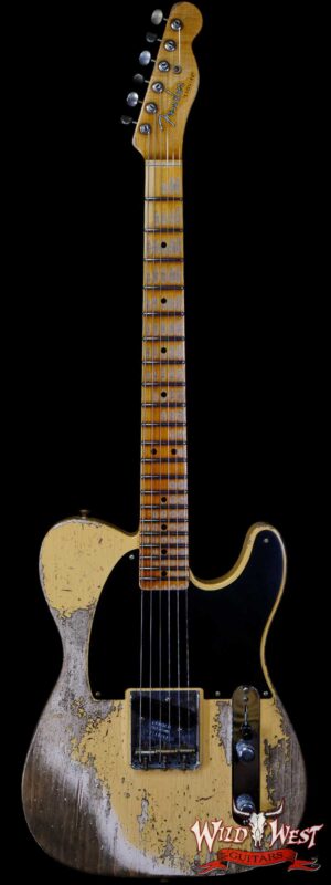 Fender Custom Shop Limited 50’s Pine Esquire Hand-Wound Pickup Super Heavy Relic Aged Nocaster Blonde 7.05 LBS