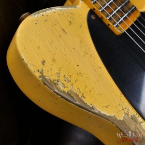 Fender Custom Shop Limited 50’s Pine Esquire Hand-Wound Pickup Super Heavy Relic Aged Nocaster Blonde 6.60 LBS - Image 9