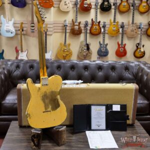 Fender Custom Shop Limited 50’s Pine Esquire Hand-Wound Pickup Super Heavy Relic Aged Nocaster Blonde 6.60 LBS - Image 10