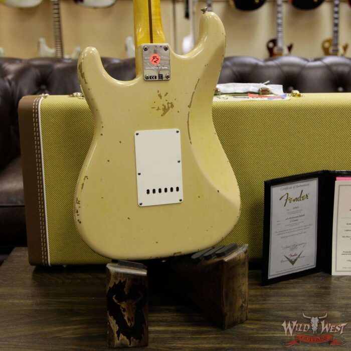 Fender Custom Shop Summer Event LTD Fat 50s Stratocaster Relic Flame Maple Neck Aged Desert Sand - Image 15