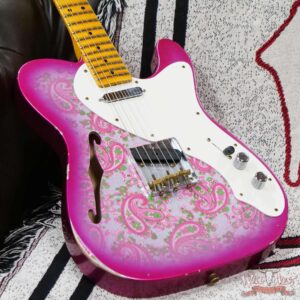 Fender Custom Shop Limited Edition ‘50s Thinline Telecaster TELE® Relic Pink Paisley 6.80 LBS - Image 8