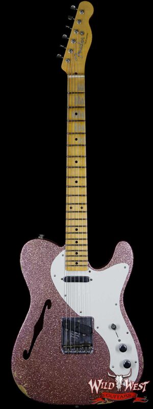 Fender Custom Shop 2017 NAMM Limited Edition 50’s Thinline Telecaster Relic Champagne Sparkle