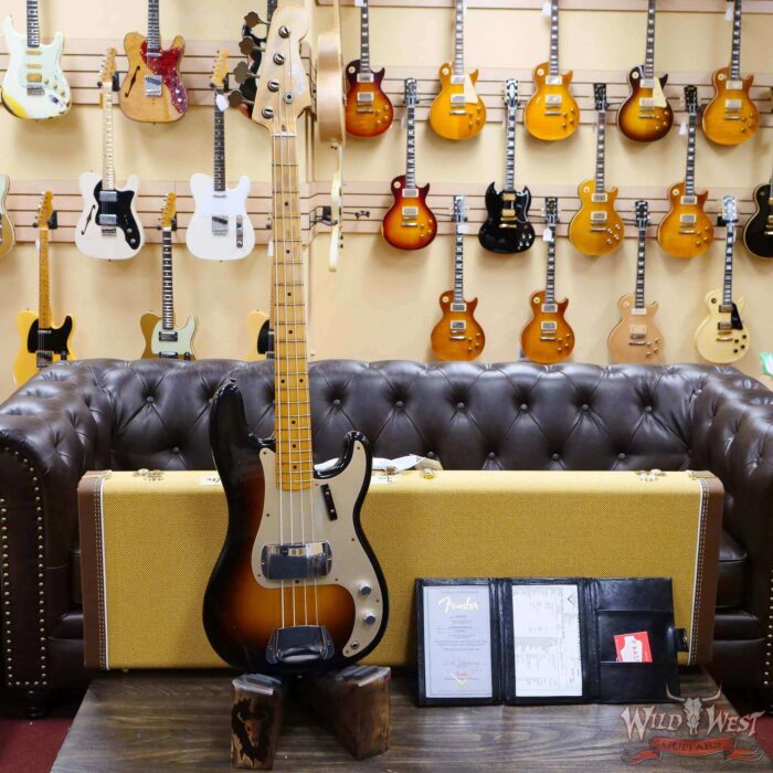 Fender Custom Shop 1957 Precision Bass P-Bass Hand-Wound Pickups Journeyman Relic Wide-Fade 2-Color Sunburst - Image 6
