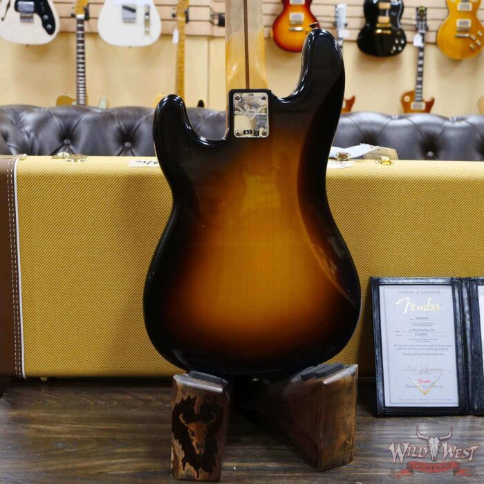 Fender Custom Shop 1957 Precision Bass P-Bass Hand-Wound Pickups Journeyman Relic Wide-Fade 2-Color Sunburst - Image 11