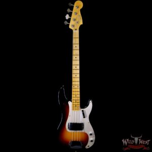 Fender Custom Shop 1957 Precision Bass P-Bass Hand-Wound Pickups Journeyman Relic Wide-Fade 2-Color Sunburst - Image 3
