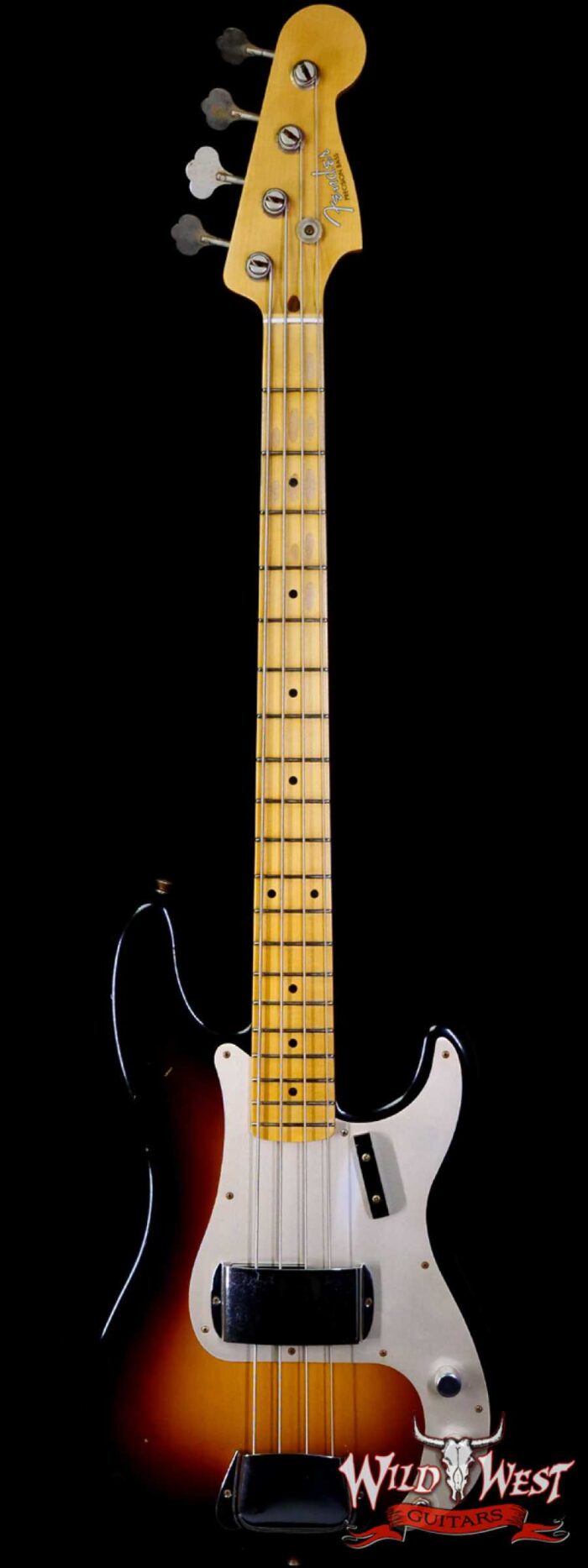 Fender Custom Shop 1957 Precision Bass P-Bass Hand-Wound Pickups Journeyman Relic Wide-Fade 2-Color Sunburst - Image 1