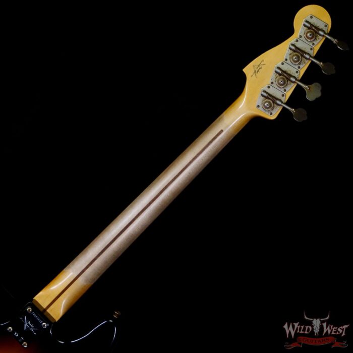 Fender Custom Shop 1957 Precision Bass P-Bass Hand-Wound Pickups Journeyman Relic Wide-Fade 2-Color Sunburst - Image 5