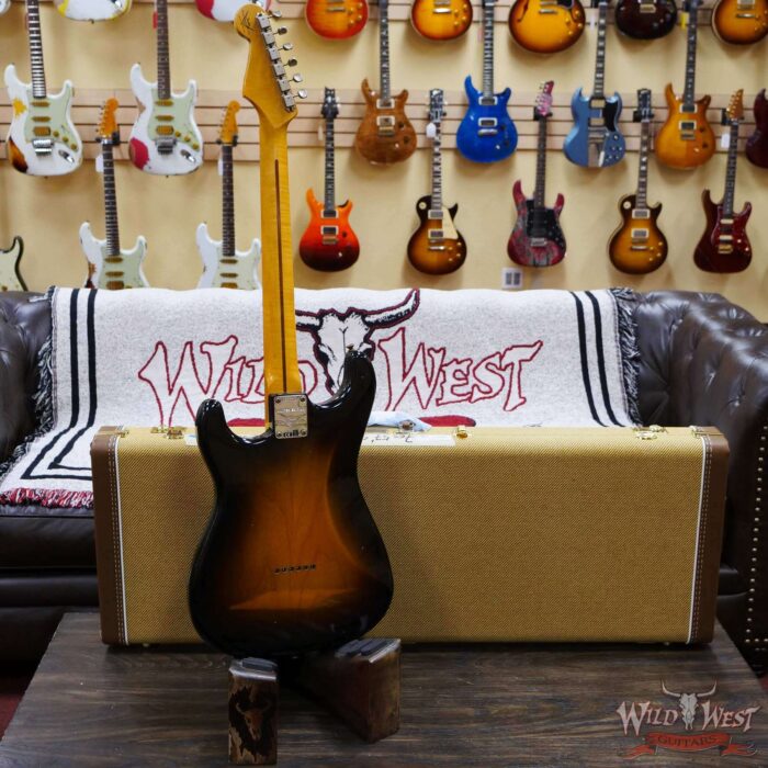 Fender Custom Shop limited Edition 1957 Stratocaster Hardtail Hand-Wound Pickups Journeyman Relic Faded Aged 2 Tone Sunburst - Image 9