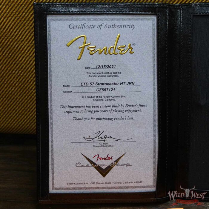 Fender Custom Shop limited Edition 1957 Stratocaster Hardtail Hand-Wound Pickups Journeyman Relic Faded Aged 2 Tone Sunburst - Image 12