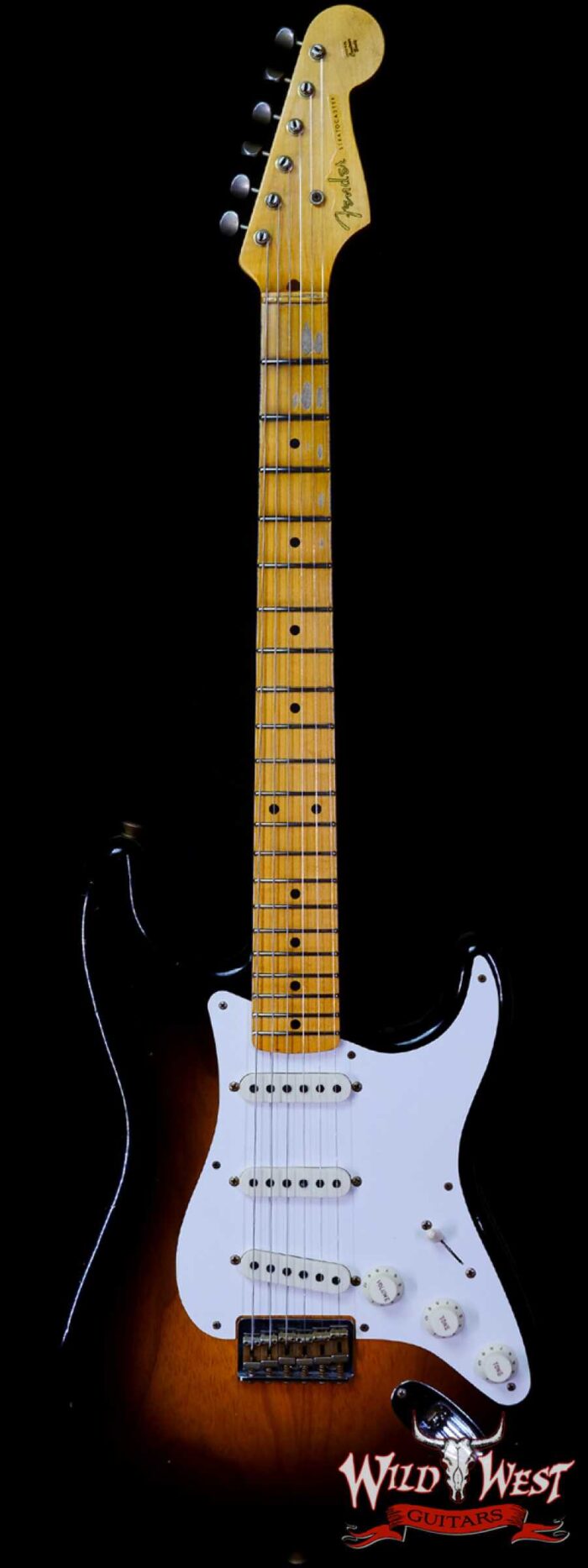 Fender Custom Shop limited Edition 1957 Stratocaster Hardtail Hand-Wound Pickups Journeyman Relic Faded Aged 2 Tone Sunburst - Image 1