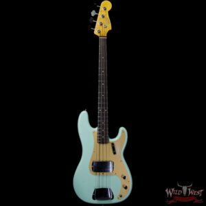 Fender Custom Shop 1959 Precision Bass Journeyman Relic AAA Rosewood Slab Board Handwound PU Surf Green - Image 3