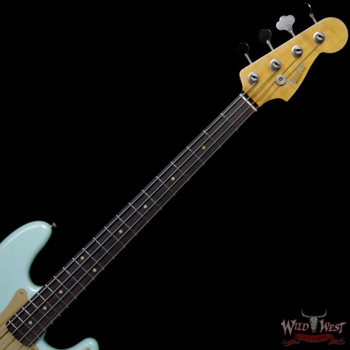 Fender Custom Shop 1959 Precision Bass Journeyman Relic AAA Rosewood Slab Board Handwound PU Surf Green - Image 6