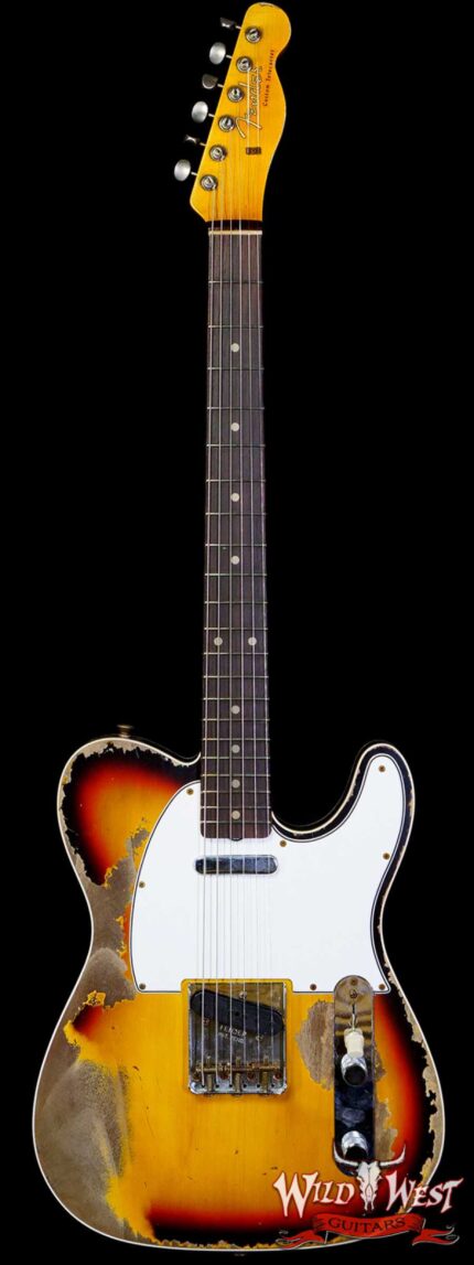 Fender Custom Shop Limited Edition 1959 Telecaster Custom Super Heavy Relic Faded Aged 3 Tone Sunburst