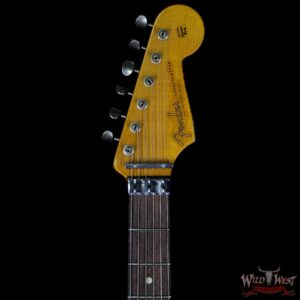 2015 Fender Custom Shop 1960 Stratocaster Relic HSS Floyd Rose Rosewood Fretboard 3 Tone Sunburst - Image 8