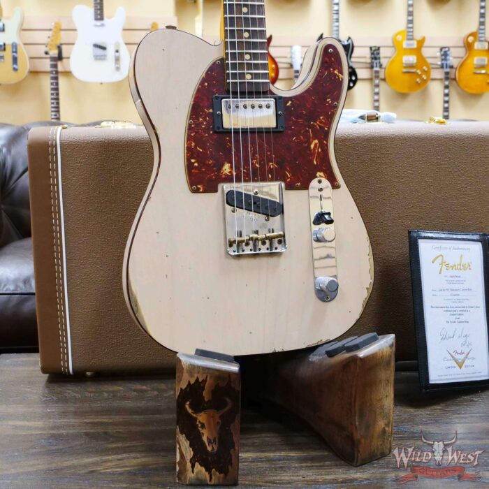 Fender Custom Shop 1960 HS Telecaster Custom Relic Aged Dirty White Blonde - Image 8
