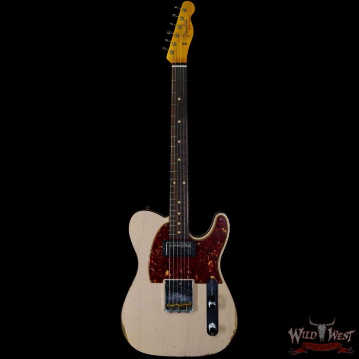 Fender Custom Shop 1960 HS Telecaster Custom Relic Aged Dirty White Blonde - Image 3