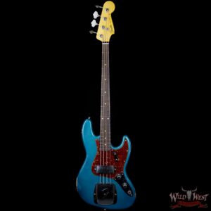 Fender Custom Shop 2017 NAMM Limited Edition 60 Jazz Bass J-Bass Relic Rosewood Fretboard Aged Ocean Turquoise - Image 3