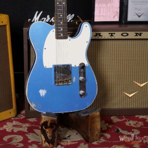 Fender Custom Shop 60’s Esquire Relic (Telecaster Custom) AAA Rosewood Slab Board Lake Placid Blue - Image 8