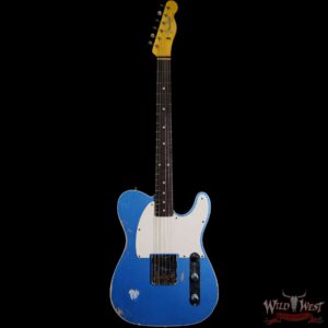 Fender Custom Shop 60’s Esquire Relic (Telecaster Custom) AAA Rosewood Slab Board Lake Placid Blue - Image 3