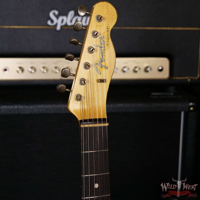 Fender Custom Shop 60’s Esquire Relic (Telecaster Custom) AAA Rosewood Slab Board Lake Placid Blue - Image 7