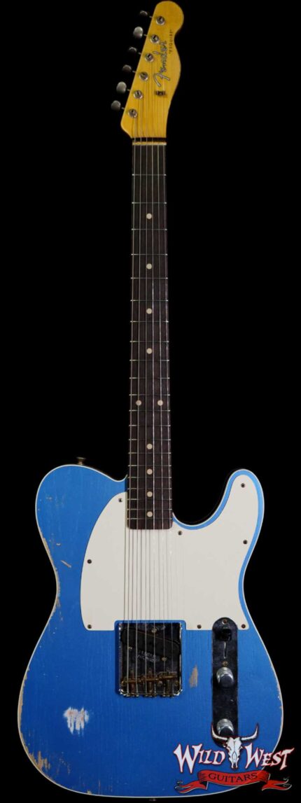Fender Custom Shop 60’s Esquire Relic (Telecaster Custom) AAA Rosewood Slab Board Lake Placid Blue