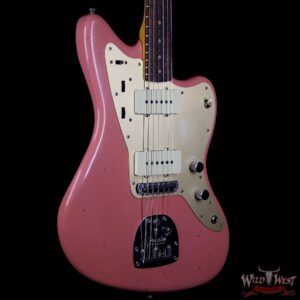 Fender Custom Shop Super Faded 60s Jazzmaster Journeyman Relic Rosewood Aged Fiesta Red - Image 4